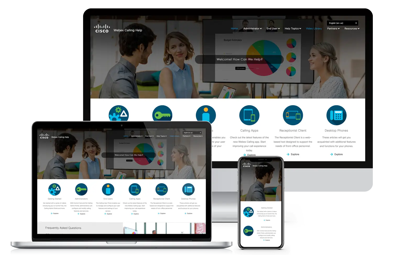 Cisco Webex Calling Help Center UI/UX Design