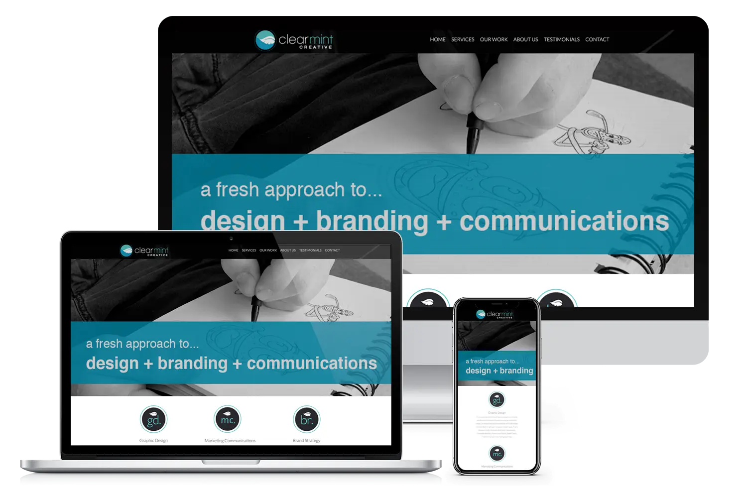 Branding and website development for creative agency