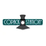 CoPack Station logo with a stylized train track design