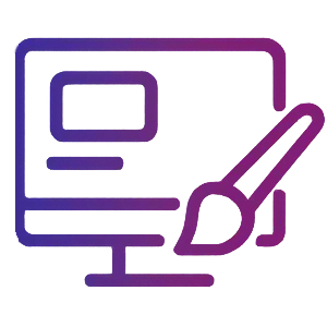 Custom website design icon for faith-based branding solutions