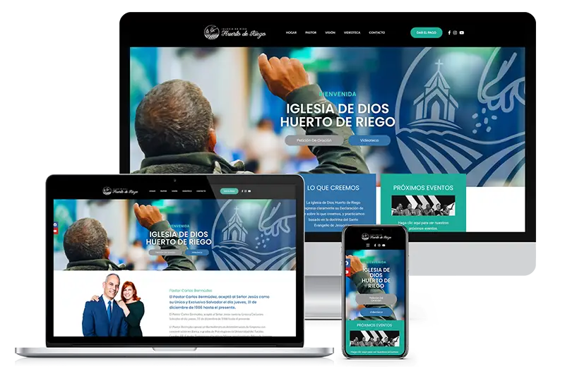 Responsive Spanish-language church website built by Sarry San